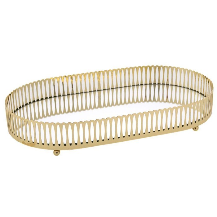 VASSORIO METALLO SPECCHIO D.32CM